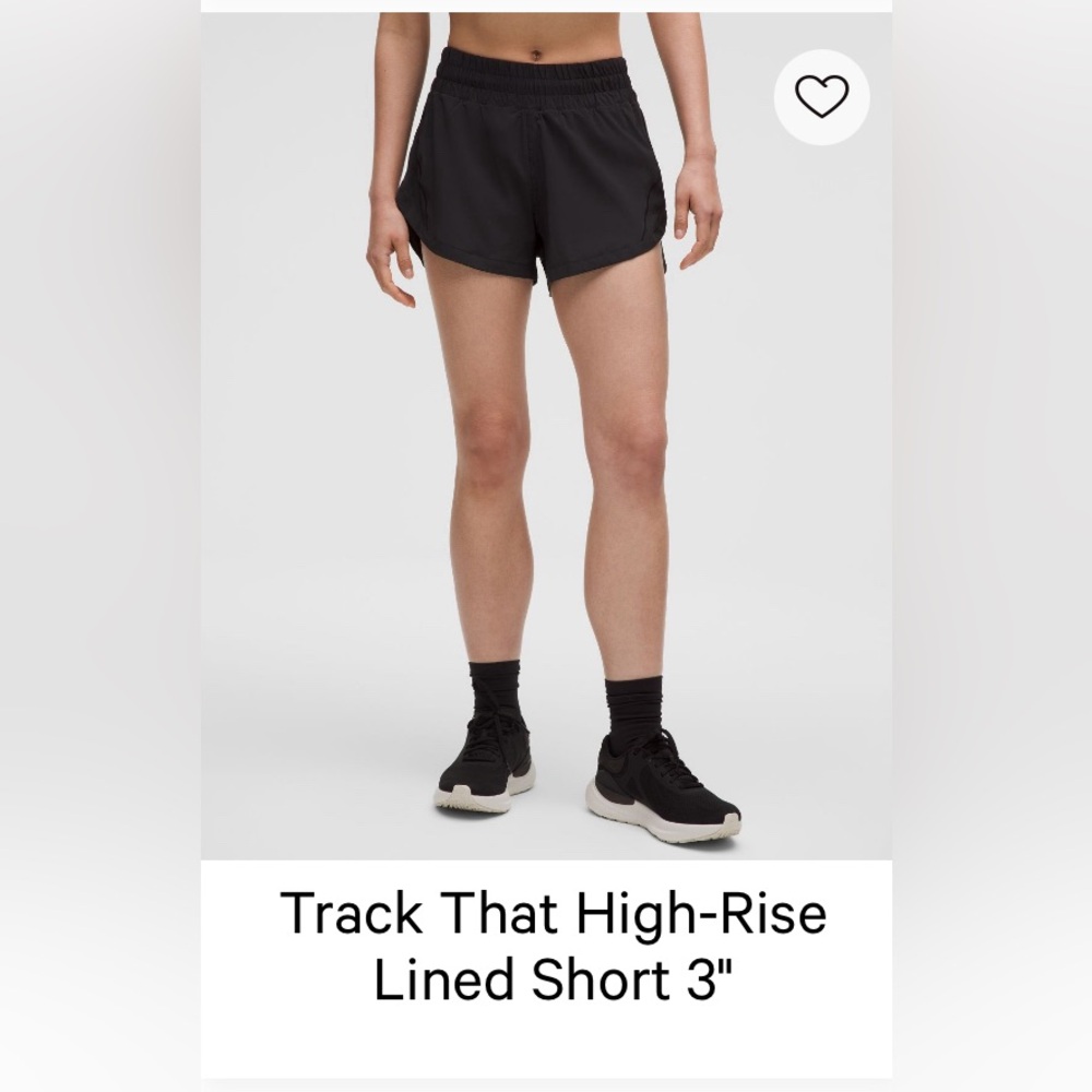Lululemon Track That High-Rise Lined Shorts 3”
